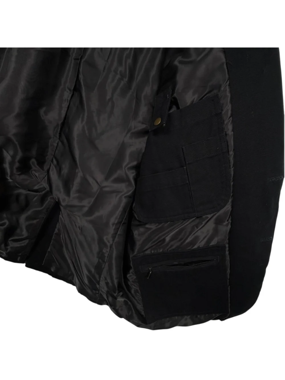 Duluth Trading Co Blazer Jacket Black Conceal Carry Cotton Notch Lapel Men Large